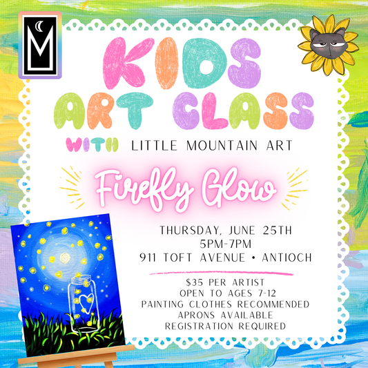 Kids Art Class | Firefly Glow | June 25th