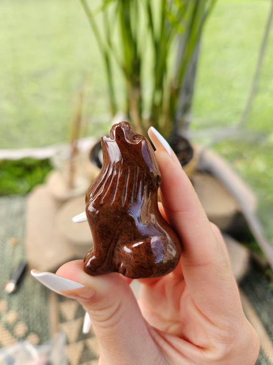 Red Jasper Wolf