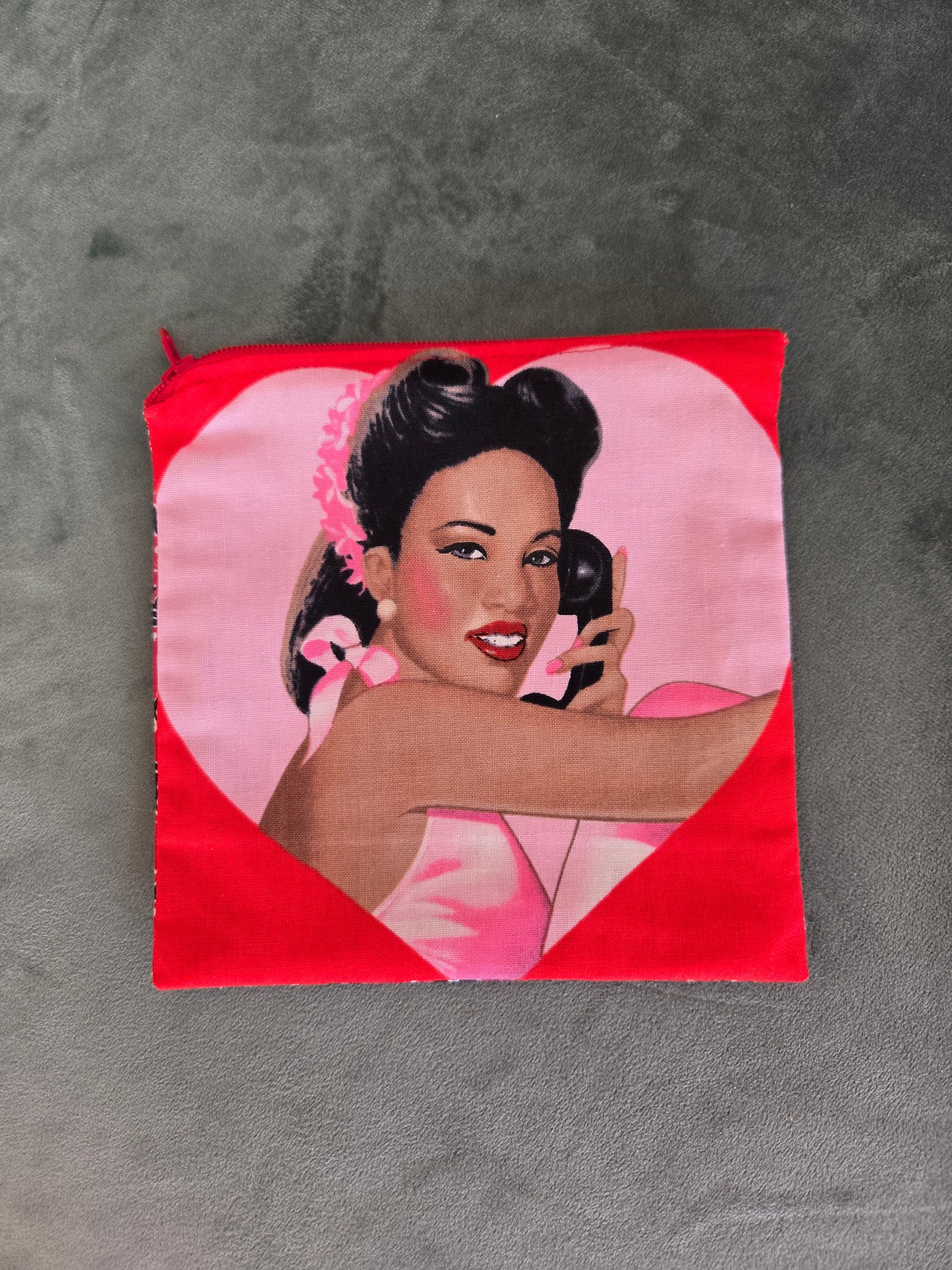 Upcycled Fabric Zipper Pouch || Repurposed Textile