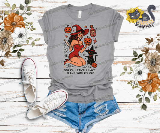 Plans with My Cat T-Shirt
