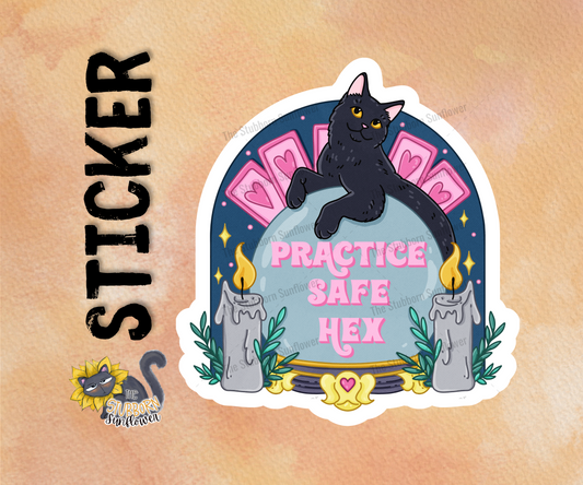 Practice Safe Hex Sticker