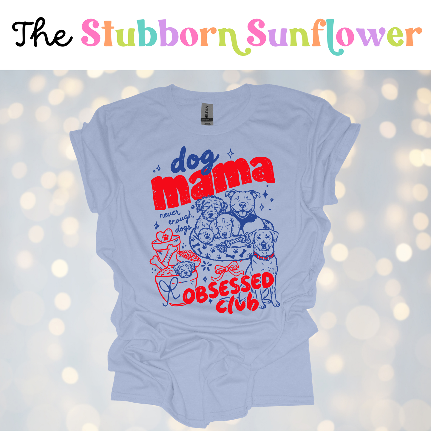 Dog Mama T-Shirt | Light Blue