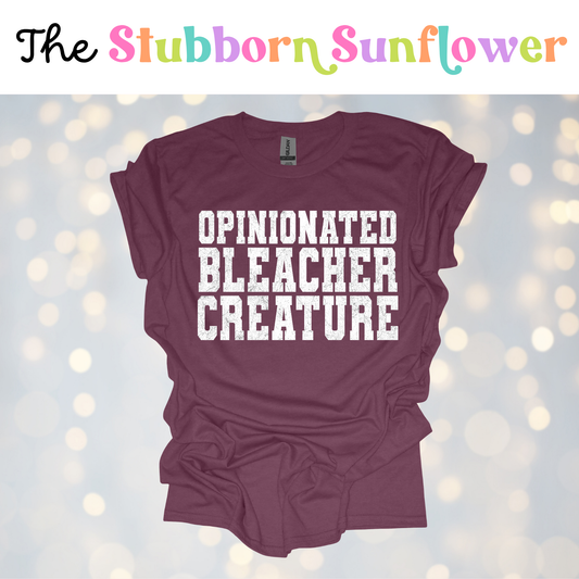 Opinionated Bleacher Creature T-Shirt | Maroon