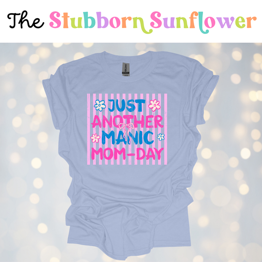 Manic Mom Day T-Shirt | Light Blue