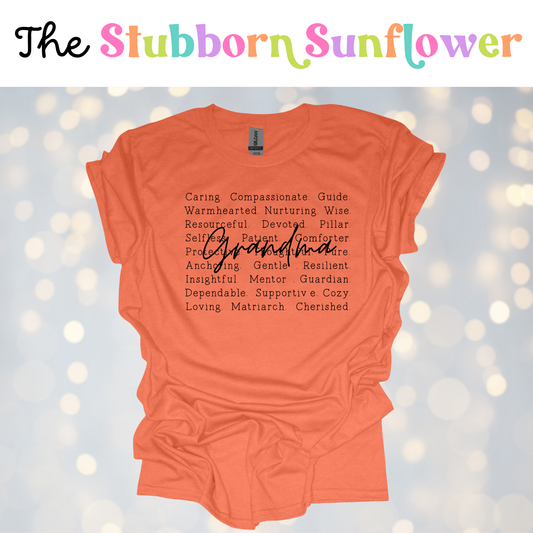Grandma T-Shirt | Orange