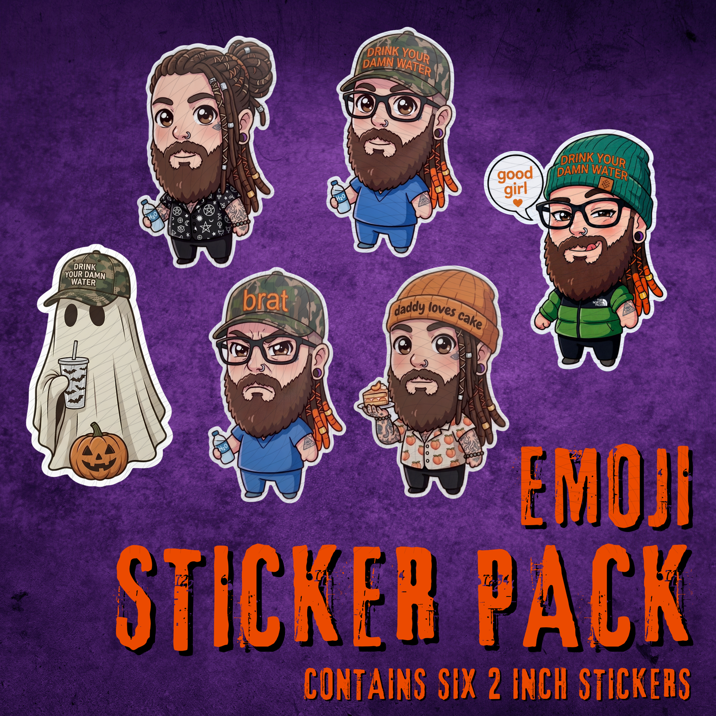 Water Daddy Emoji Sticker Pack