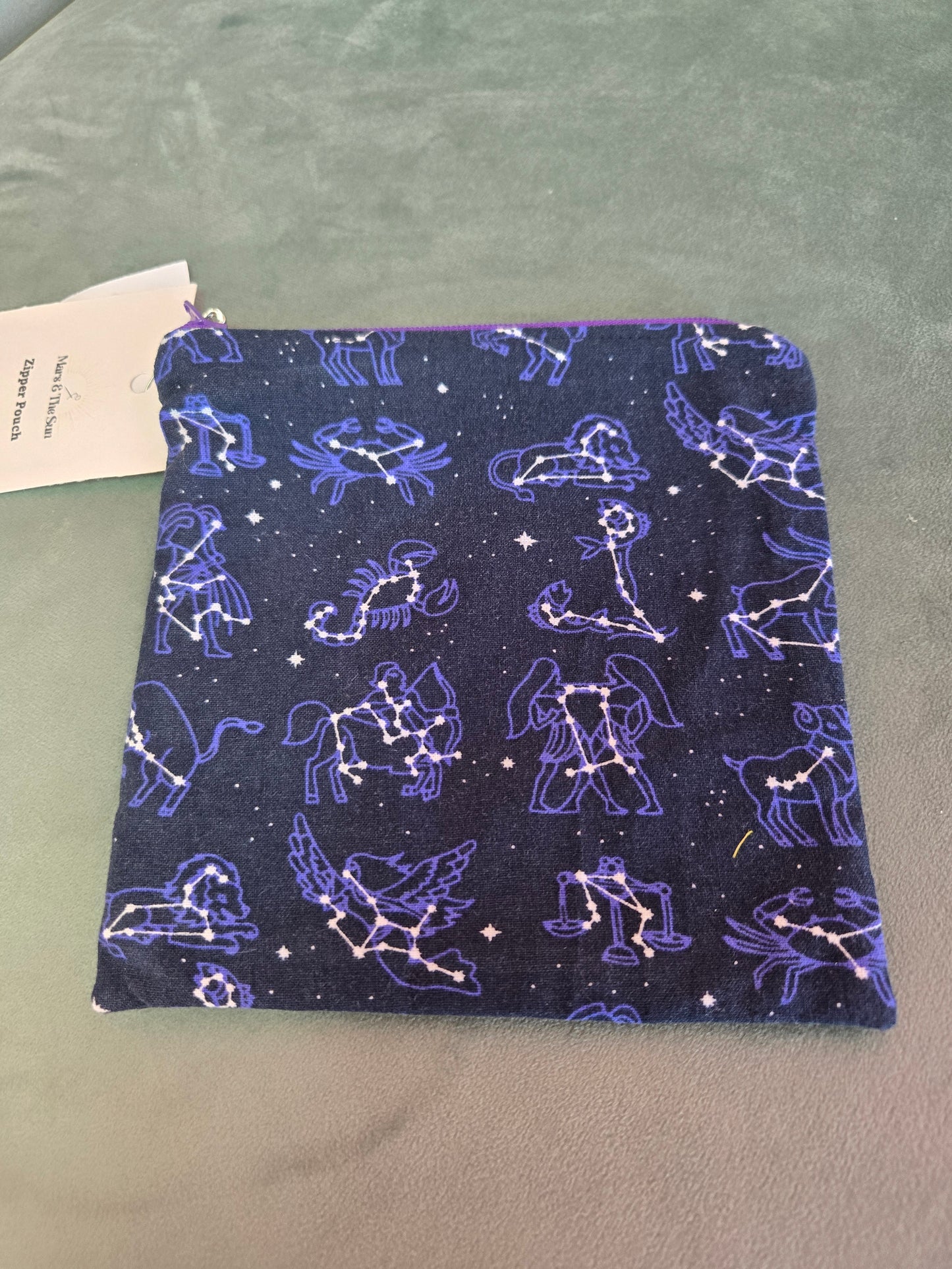 Upcycled Fabric Zipper Pouch || Repurposed Textile