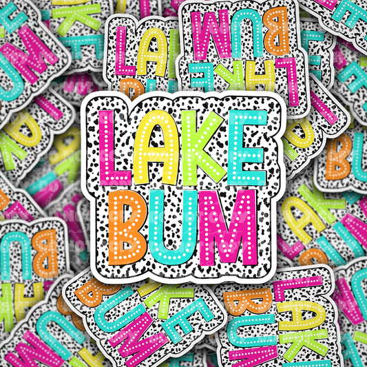 Lake Bum Sticker