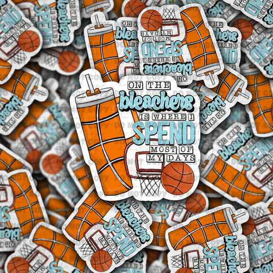 On The Bleachers Basketball Sticker