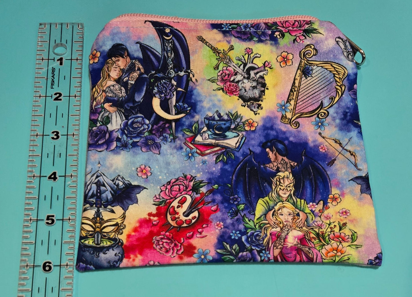 Upcycled Fabric Zipper Pouch || Repurposed Textile