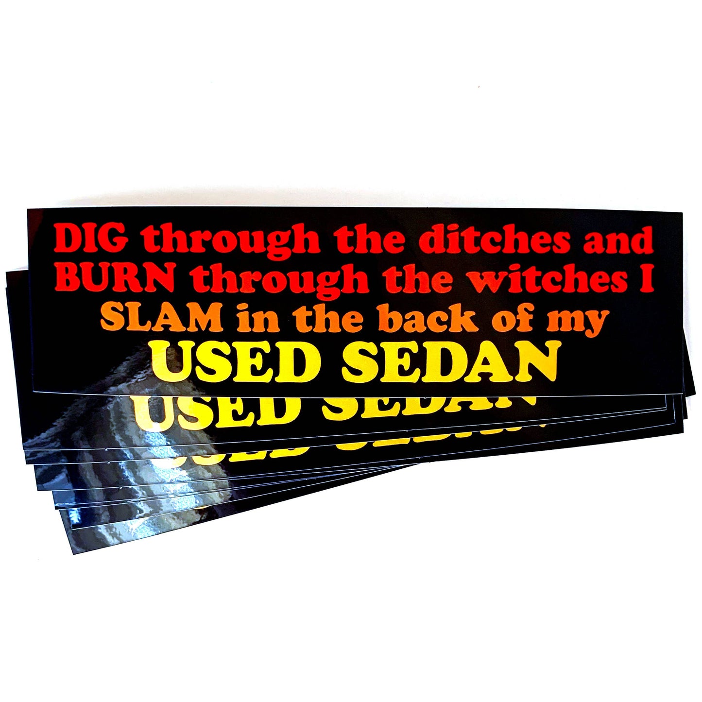 Used Sedan Dragula Vinyl Sticker