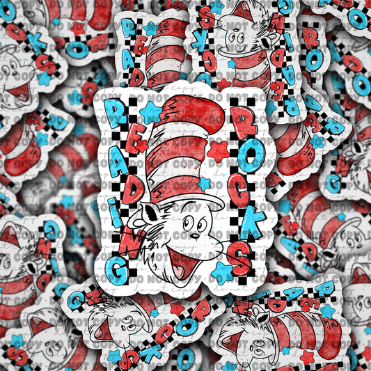 Reading Rocks Sticker