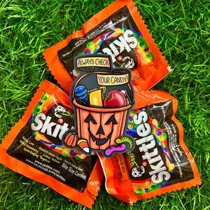 Always check your candy, Trick R Treat Halloween Vinyl Sticker