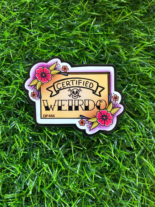 Certified Weirdo Vinyl Sticker