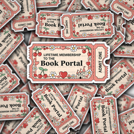 Lifetime Membership To The Book Portal Sticker