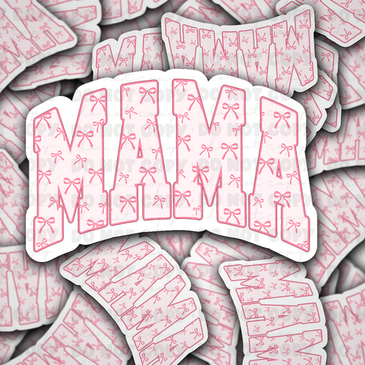 Mama Coquette Bow Sticker