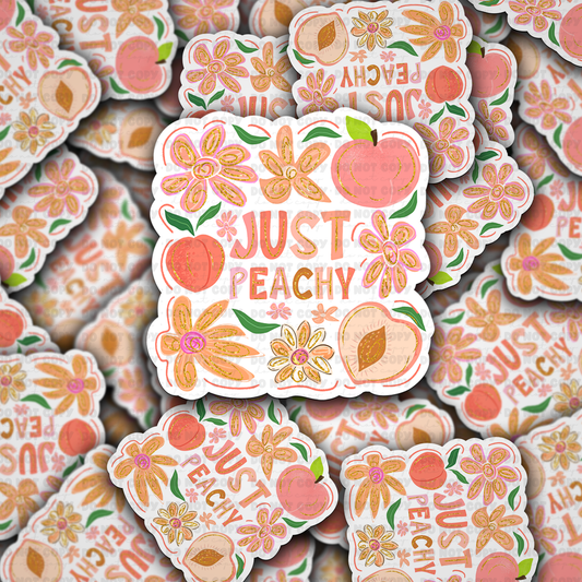 Just Peachy Sticker