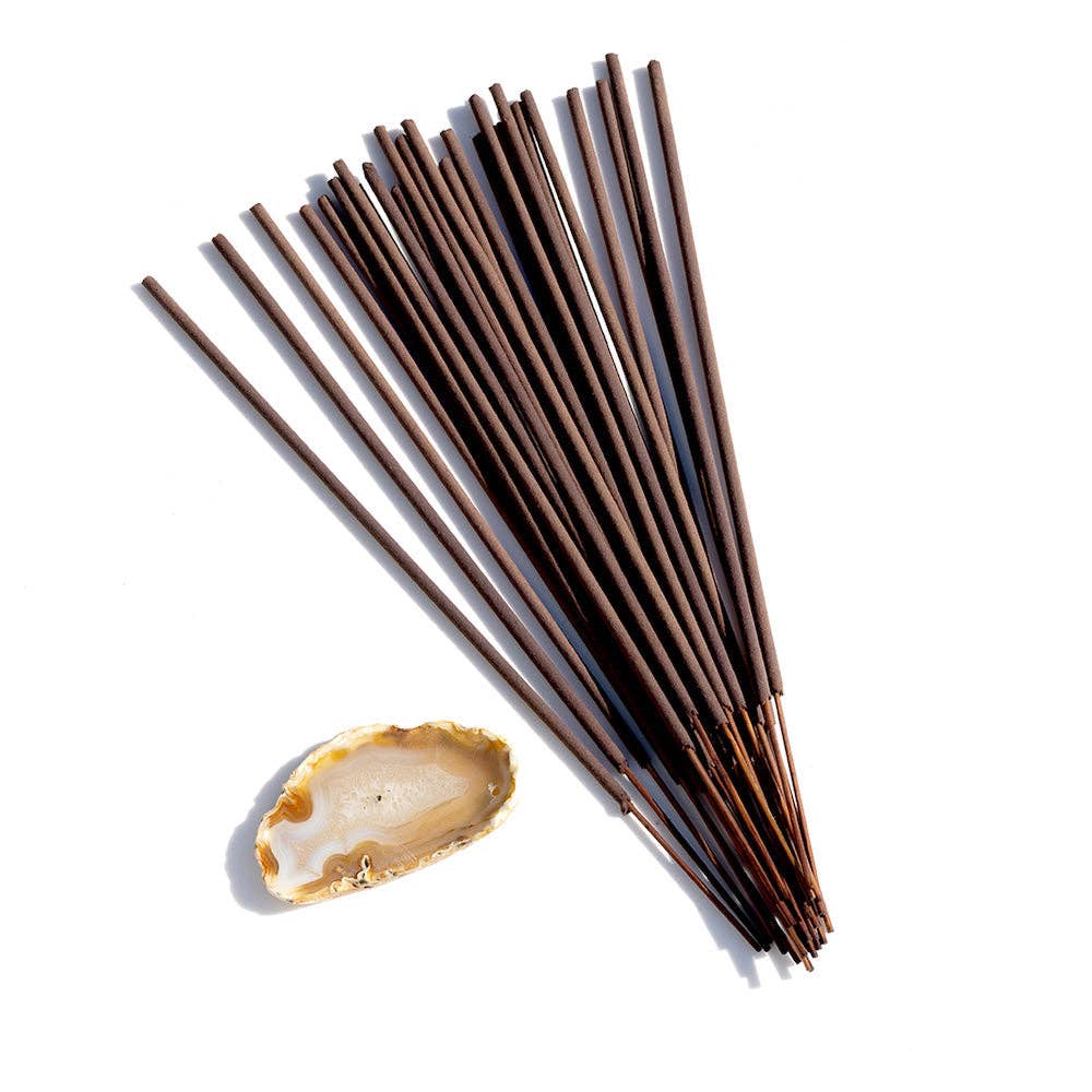 Broom Stick Incense with Agate Holder and 25 Sticks