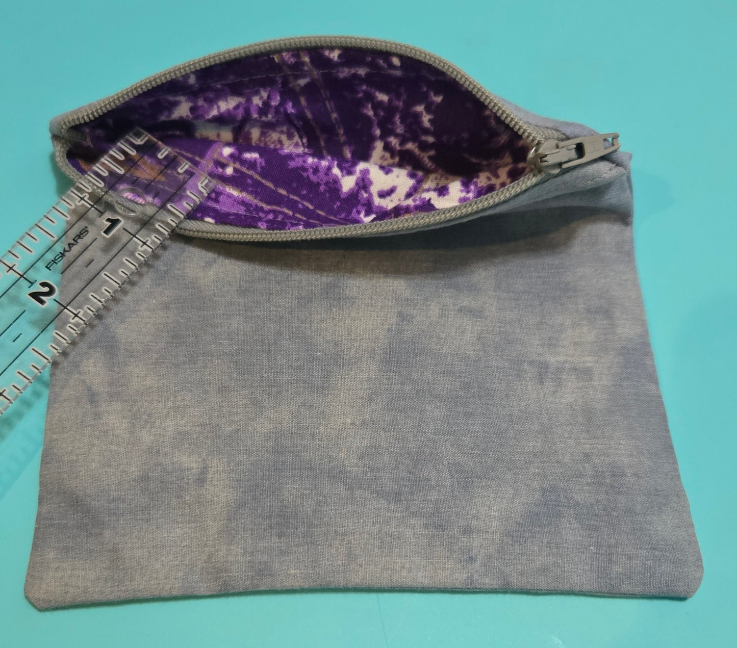 Upcycled Fabric Zipper Pouch || Repurposed Textile