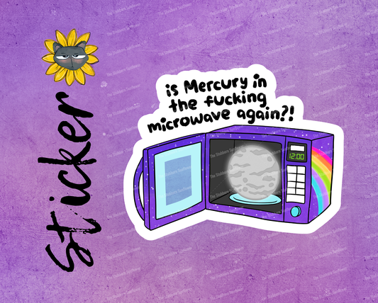 Mercury In Microwave Sticker