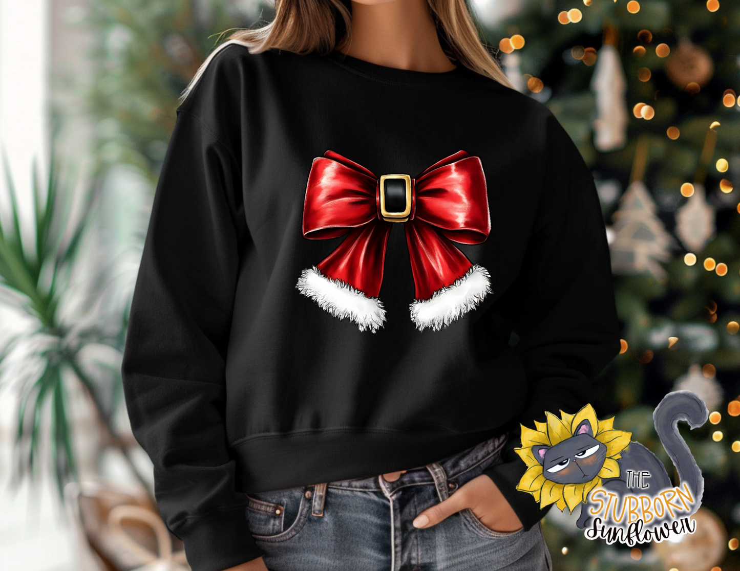 PREORDER Santa Bow Crewneck