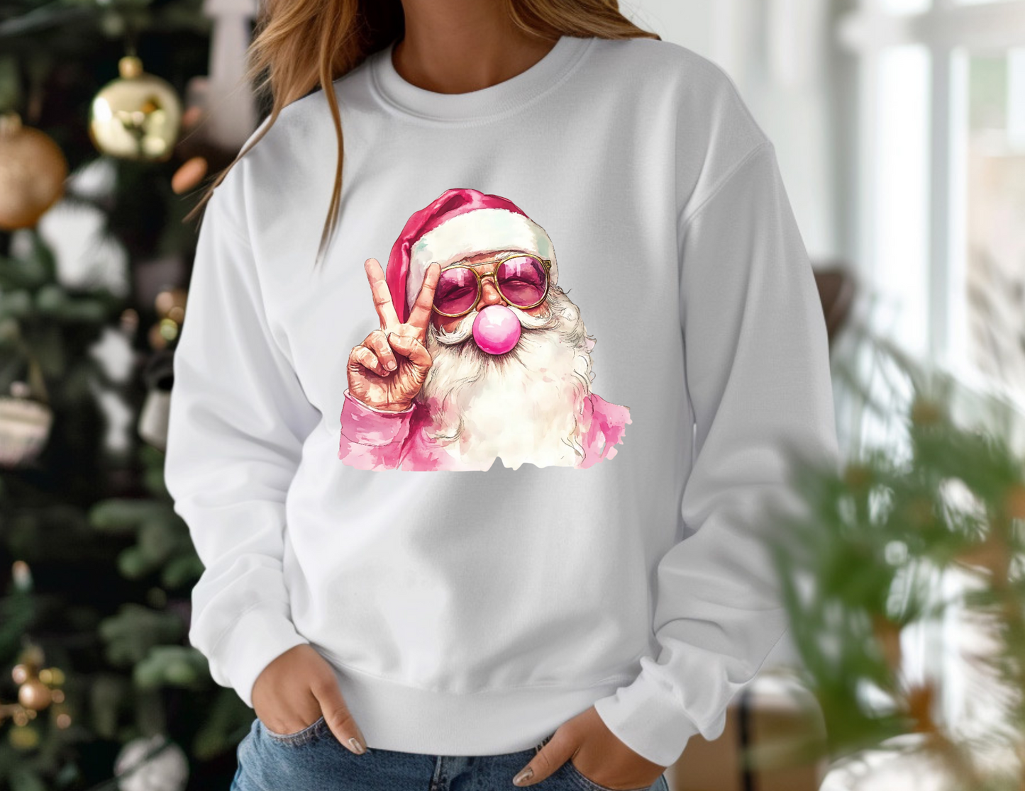 PREORDER Peace Santa Crewneck