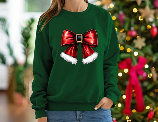 PREORDER Santa Bow Crewneck