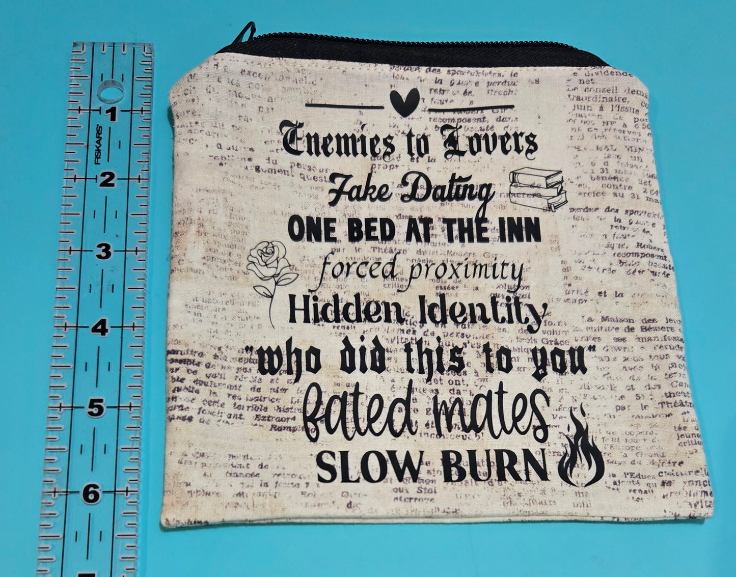 Upcycled Fabric Zipper Pouch || Repurposed Textile