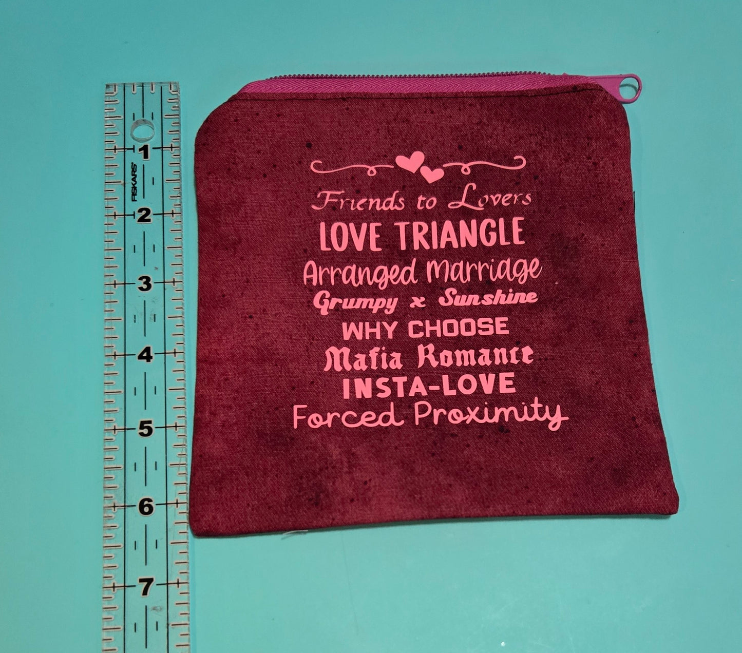 Upcycled Fabric Zipper Pouch || Repurposed Textile