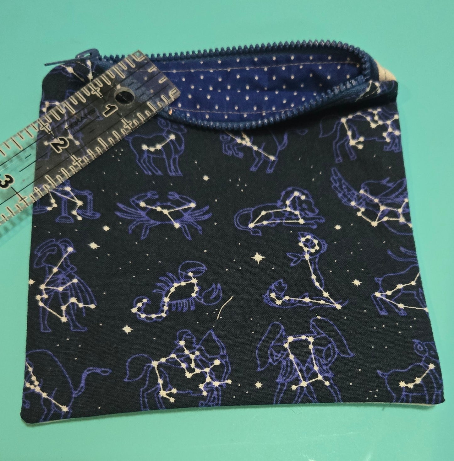 Upcycled Fabric Zipper Pouch || Repurposed Textile